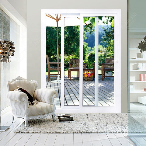 upvc glass sliding doors window design for living room on China WDMA