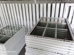 vertical sliding UPVC grill windows design on China WDMA