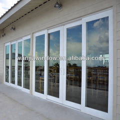 wanjia wholesale pvc stacking sliding glass doors on China WDMA