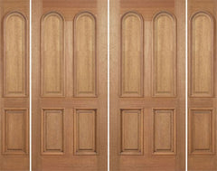WDMA 100x80 Door (8ft4in by 6ft8in) Exterior Mahogany Legacy Double Door/2side Plain Panel 1