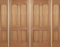 WDMA 100x80 Door (8ft4in by 6ft8in) Exterior Mahogany Legacy Double Door/2side Plain Panel 1