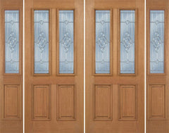 WDMA 100x80 Door (8ft4in by 6ft8in) Exterior Mahogany Martin Double Door/2side w/ AO Glass 1