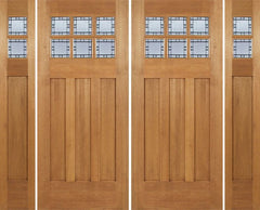 WDMA 100x84 Door (8ft4in by 7ft) Exterior Mahogany Randall Double Door/2side w/ N Glass 1