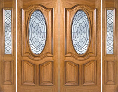 WDMA 108x80 Door (9ft by 6ft8in) Exterior Mahogany La Jolla Double Door/2side w/ EE Glass 1