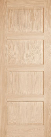 WDMA 12x80 Door (1ft by 6ft8in) Interior Swing Pine 204H Wood 4 Panel Contemporary Modern Ovolo Single Door 1