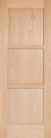 WDMA 12x80 Door (1ft by 6ft8in) Interior Barn Pine 203L Wood 3 Panel Contemporary Modern Ovolo Single Door 1