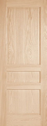 WDMA 12x80 Door (1ft by 6ft8in) Interior Swing Pine 203A Wood 3 Panel Transitional Ovolo Single Door 1