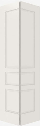WDMA 12x80 Door (1ft by 6ft8in) Interior Bifold Smooth 3010 MDF 3 Panel Single Door 2