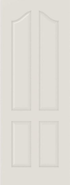 WDMA 12x80 Door (1ft by 6ft8in) Interior Bifold Smooth 4050 MDF 4 Panel Arch Panel Single Door 1