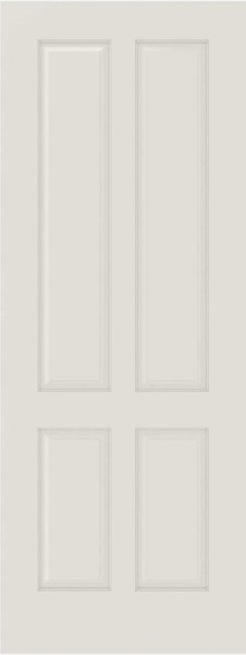 WDMA 12x80 Door (1ft by 6ft8in) Interior Bypass Smooth 4010 MDF 4 Panel Single Door 1