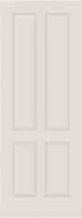 WDMA 12x80 Door (1ft by 6ft8in) Interior Bypass Smooth 4010 MDF 4 Panel Single Door 1