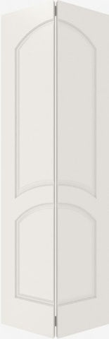 WDMA 12x80 Door (1ft by 6ft8in) Interior Bifold Smooth 2030 MDF 2 Panel Arch Panel Single Door 2