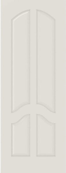 WDMA 12x80 Door (1ft by 6ft8in) Interior Barn Smooth 4110 MDF 4 Panel Arch Panel Single Door 1