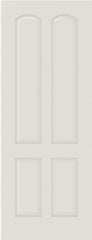 WDMA 12x80 Door (1ft by 6ft8in) Interior Bypass Smooth 4080 MDF 4 Panel Arch Panel Single Door 1