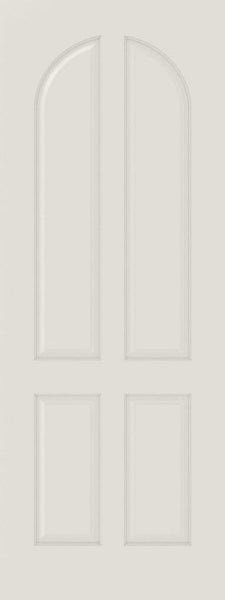 WDMA 12x80 Door (1ft by 6ft8in) Interior Bifold Smooth 4040 MDF 4 Panel Round Panel Single Door 1