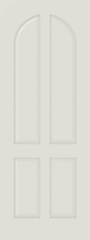 WDMA 12x80 Door (1ft by 6ft8in) Interior Bifold Smooth 4040 MDF 4 Panel Round Panel Single Door 1