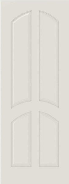 WDMA 12x80 Door (1ft by 6ft8in) Interior Barn Smooth 4030 MDF 4 Panel Arch Panel Single Door 1