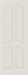 WDMA 12x80 Door (1ft by 6ft8in) Interior Barn Smooth 4030 MDF 4 Panel Arch Panel Single Door 1