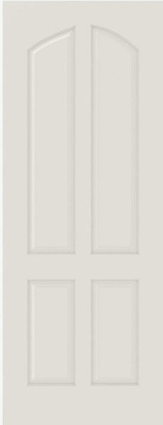 WDMA 12x80 Door (1ft by 6ft8in) Interior Swing Smooth 4020 MDF 4 Panel Arch Panel Single Door 1