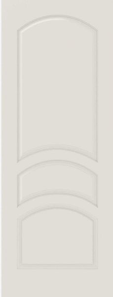 WDMA 12x80 Door (1ft by 6ft8in) Interior Swing Smooth 3030 MDF 3 Panel Arch Panel Single Door 1