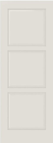 WDMA 12x80 Door (1ft by 6ft8in) Interior Barn Smooth 3100 MDF 3 Panel Single Door 1