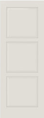 WDMA 12x80 Door (1ft by 6ft8in) Interior Barn Smooth 3100 MDF 3 Panel Single Door 1