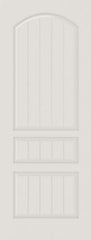 WDMA 12x80 Door (1ft by 6ft8in) Interior Barn Smooth SV3020 MDF PLANK/V-GROOVE 3 Panel Arch Panel Single Door 1
