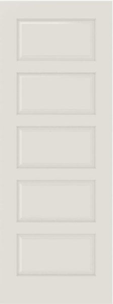 WDMA 12x80 Door (1ft by 6ft8in) Interior Bifold Smooth 5100 MDF 5 Panel Single Door 1