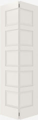 WDMA 12x80 Door (1ft by 6ft8in) Interior Bifold Smooth 5100 MDF 5 Panel Single Door 2
