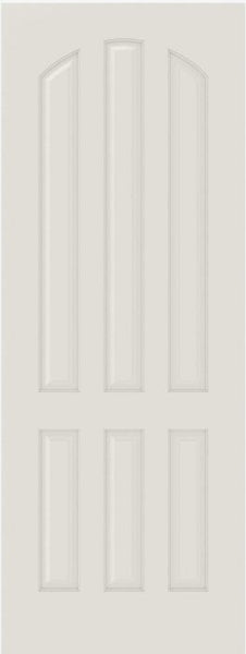 WDMA 12x80 Door (1ft by 6ft8in) Interior Barn Smooth 6080 MDF 6 Panel Arch Panel Single Door 1