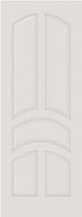 WDMA 12x80 Door (1ft by 6ft8in) Interior Bifold Smooth 5030 MDF 5 Panel Arch Panel Single Door 1