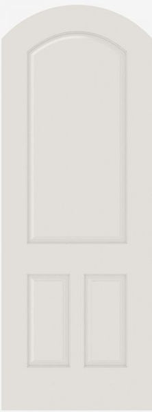 WDMA 12x80 Door (1ft by 6ft8in) Interior Swing Smooth 3200AR MDF 3 Panel Arch Top and Panel Single Door 1