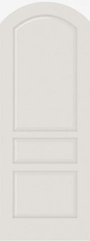 WDMA 12x80 Door (1ft by 6ft8in) Interior Swing Smooth 3020AR MDF 3 Panel Arch Top and Panel Single Door 1