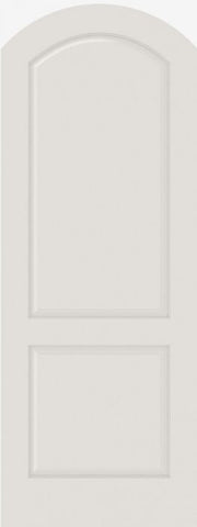 WDMA 12x80 Door (1ft by 6ft8in) Interior Swing Smooth 2020AR MDF 2 Panel Arch Top and Panel Single Door 1
