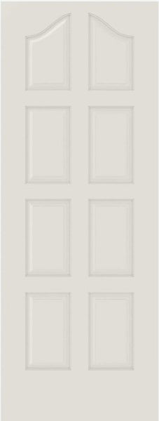 WDMA 12x80 Door (1ft by 6ft8in) Interior Bifold Smooth 8050 MDF 8 Panel Arch Panel Single Door 1