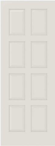 WDMA 12x80 Door (1ft by 6ft8in) Interior Barn Smooth 8010 MDF 8 Panel Single Door 1