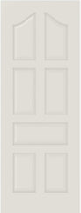 WDMA 12x80 Door (1ft by 6ft8in) Interior Bifold Smooth 7030 MDF 7 Panel Arch Panel Single Door 1