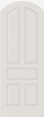WDMA 12x80 Door (1ft by 6ft8in) Interior Swing Smooth 5020AR MDF 5 Panel Arch Top and Panel Single Door 1
