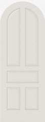 WDMA 12x80 Door (1ft by 6ft8in) Interior Swing Smooth 5040R MDF 5 Panel Round Top and Panel Single Door 1