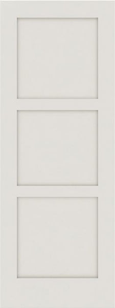 WDMA 12x80 Door (1ft by 6ft8in) Interior Barn Smooth SS 3100 MDF 3 Panel Shaker Single Door 1