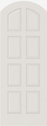 WDMA 12x80 Door (1ft by 6ft8in) Interior Swing Smooth 8020AR MDF 8 Panel Arch Top and Panel Single Door 1
