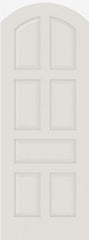 WDMA 12x80 Door (1ft by 6ft8in) Interior Swing Smooth 7020AR MDF 7 Panel Arch Top and Panel Single Door 1