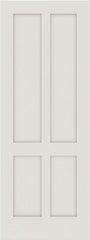 WDMA 12x80 Door (1ft by 6ft8in) Interior Barn Smooth 4010 MDF 4 Panel Shaker Single Door 1