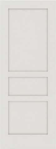 WDMA 12x80 Door (1ft by 6ft8in) Interior Barn Smooth 3010 MDF 3 Panel Shaker Single Door 1