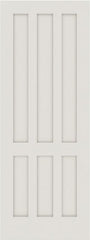 WDMA 12x80 Door (1ft by 6ft8in) Interior Barn Smooth 6070 MDF 6 Panel Shaker Single Door 1