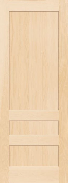 WDMA 12x80 Door (1ft by 6ft8in) Interior Barn Pine 793K Wood 3 Panel Transitional Shaker Single Door 1