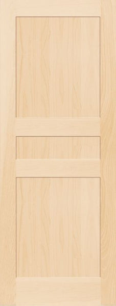WDMA 12x80 Door (1ft by 6ft8in) Interior Barn Pine 7935 Wood 3 Panel Transitional Shaker Single Door 1