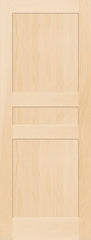 WDMA 12x80 Door (1ft by 6ft8in) Interior Barn Pine 7935 Wood 3 Panel Transitional Shaker Single Door 1