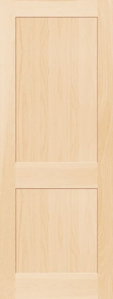 WDMA 12x80 Door (1ft by 6ft8in) Interior Barn Pine 7920 Wood 2 Panel Transitional Shaker Single Door 1