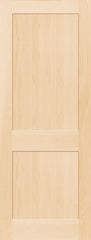 WDMA 12x80 Door (1ft by 6ft8in) Interior Barn Pine 7920 Wood 2 Panel Transitional Shaker Single Door 1